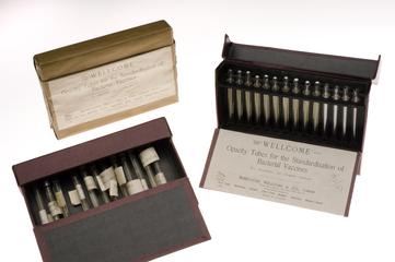 Three sets of opacity tubes, England, 1915-1925