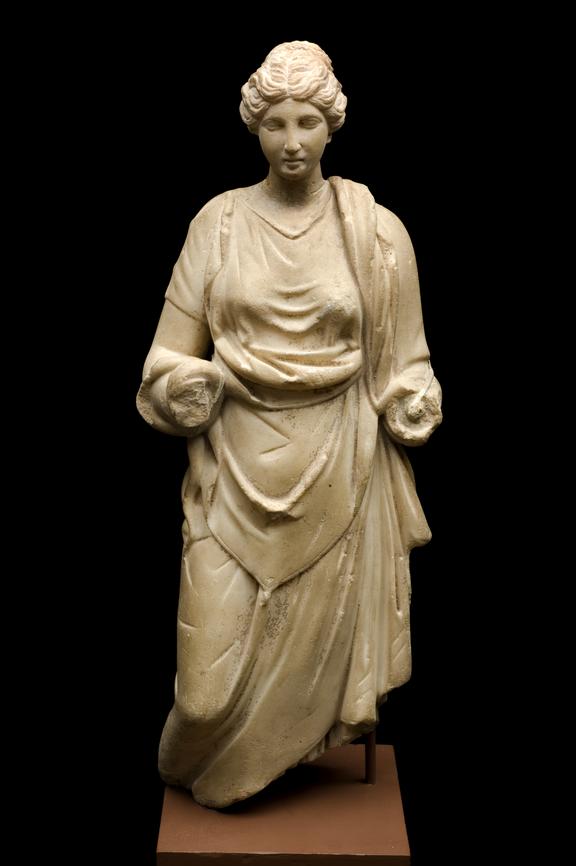 Statue of Hygeia, white marble, found at Ostia, Roman