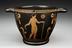 Red figure skyphos or drinking cup