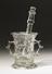 Glass mortar and pestle, possibly 17th century. Front view