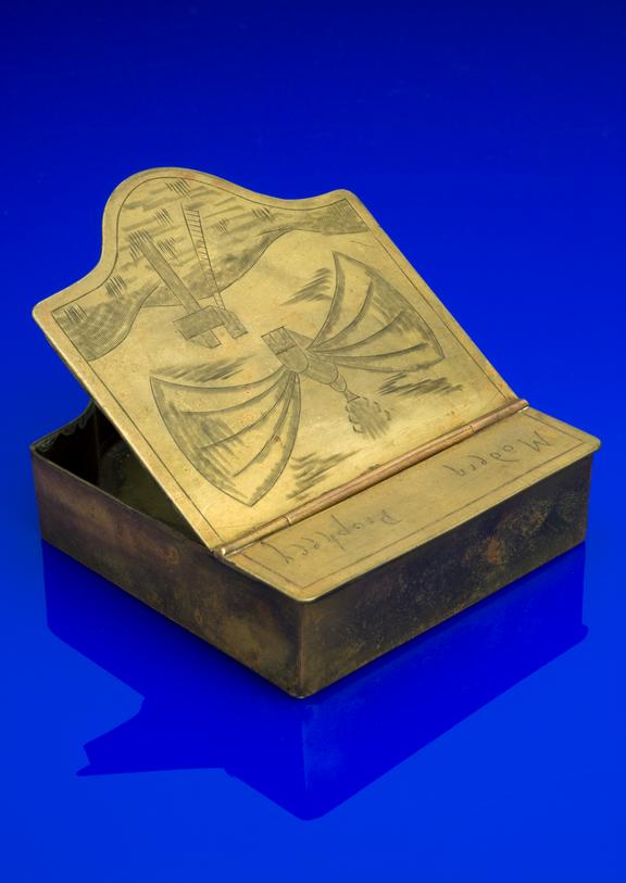 Brass tobacco box