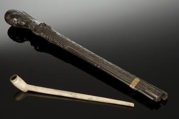 Clay tobacco pipe, Europe, 1660-1690