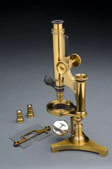 Compound monocular microscope by R. and J