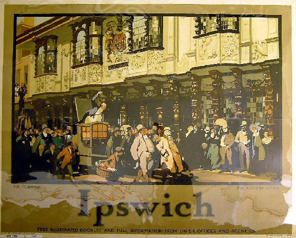 ipswich - mr pickwick, the ancient house (poster)