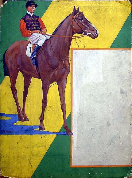 Race Meeting (painting; watercolour; poster artwork)