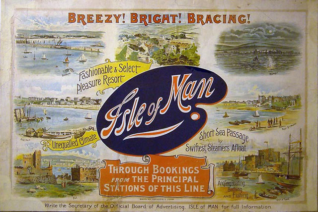 Breezy! Bright! Bracing! Isle of Man (advertising card)