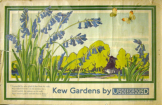 Kew Gardens by Underground (carriage print)