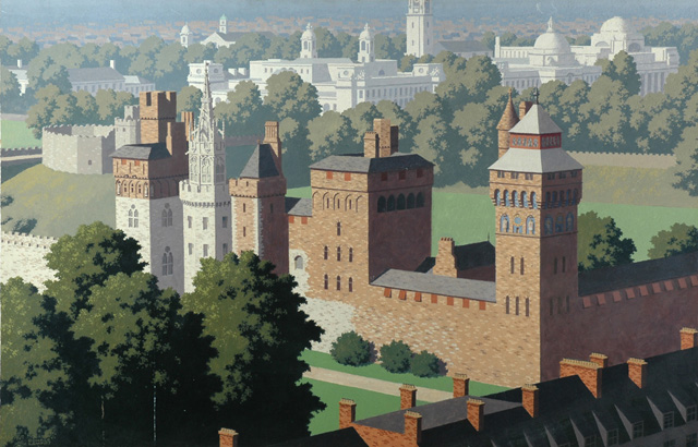 Cardiff Castle (painting; poster artwork)