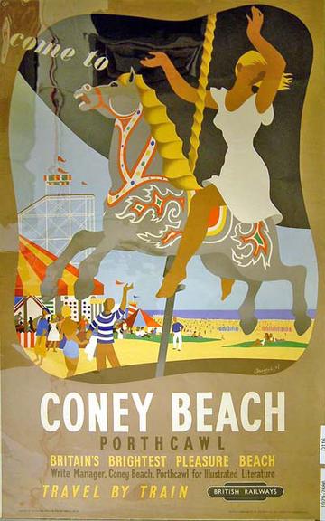 Come to Coney Beach Porthcawl (poster)