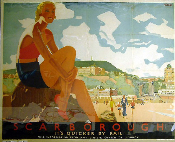 It's Quicker by Rail - Scarborough (poster)