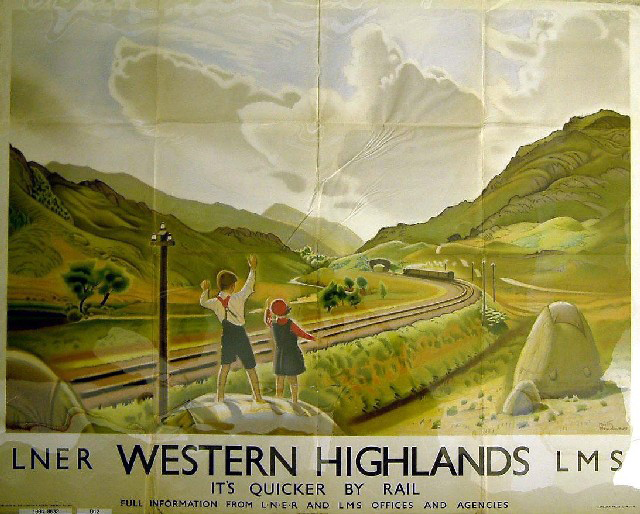 It's Quicker by Rail - Western Highlands (poster)