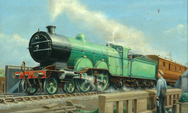 Great Northern Railway 4-4-0 locomotive No. 251