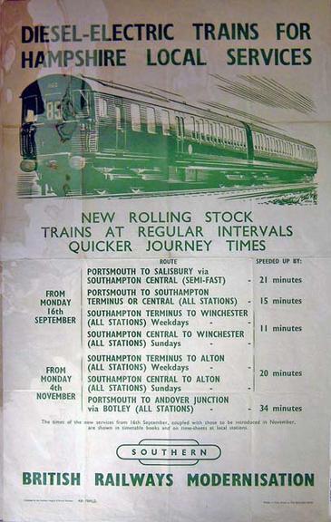 Diesel-Electric trains for Hampshire Local Services (poster)