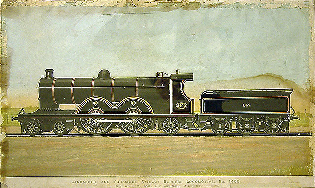 Lancashire and Yorkshire Railway Express Locomotive No. 1400 (print)