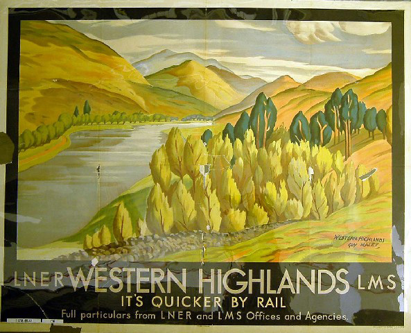 It's Quicker by Rail - Western Highlands (poster)