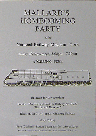 NRM poster. Mallard's Homecoming Party (posters)