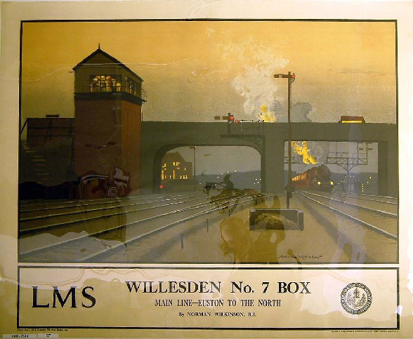 London Midland & Scottish poster Willesden no. 7 box