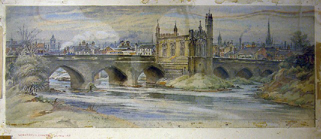 Wakefield Chantry, Yorkshire (painting; watercolour; carriage print artwork)