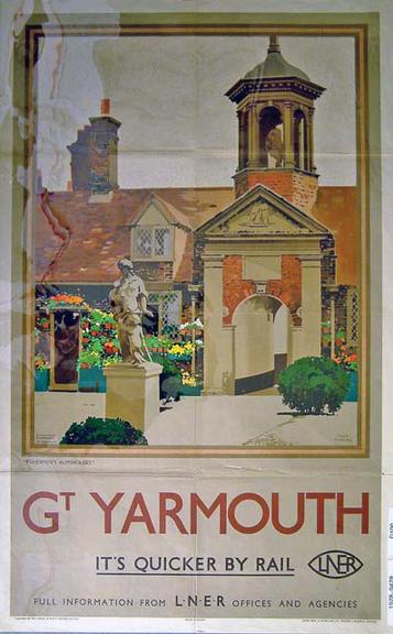 It's Quicker by Rail - Great Yarmouth (poster)