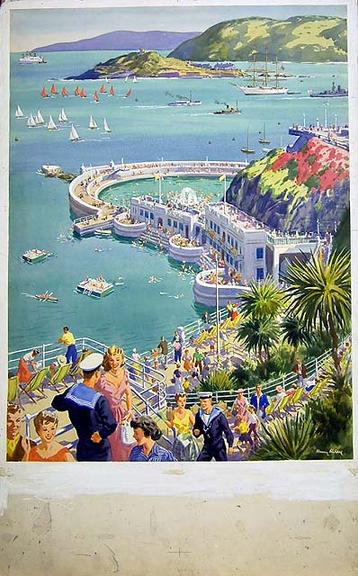 Plymouth (painting; watercolour; poster artwork)