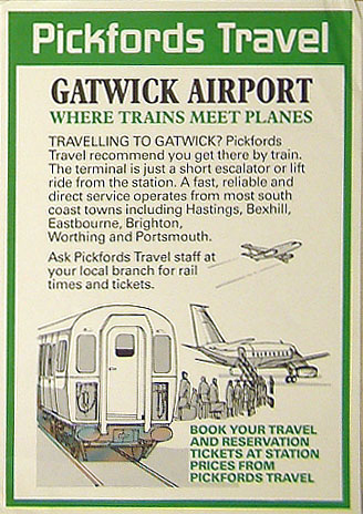 Gatwick Airport - Where Trains Meet Planes (poster)