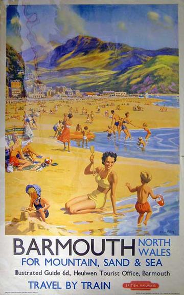 Barmouth, North Wales - For Mountain Sand & Sea (poster)