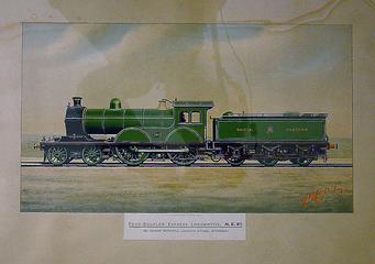 North Eastern Railway Four-Coupled Express Locomotive No. 2015.