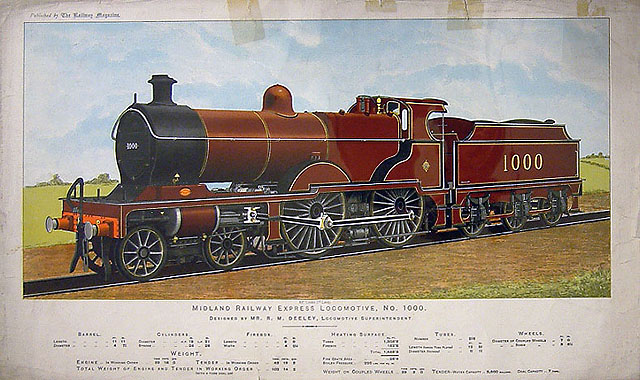 Midland Railway Express Locomotive No. 1000