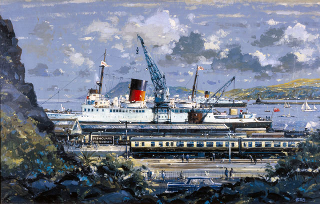 fishguard harbour painting