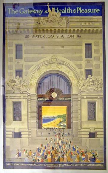 London & South Western Railway poster the gateway for health & pleasure