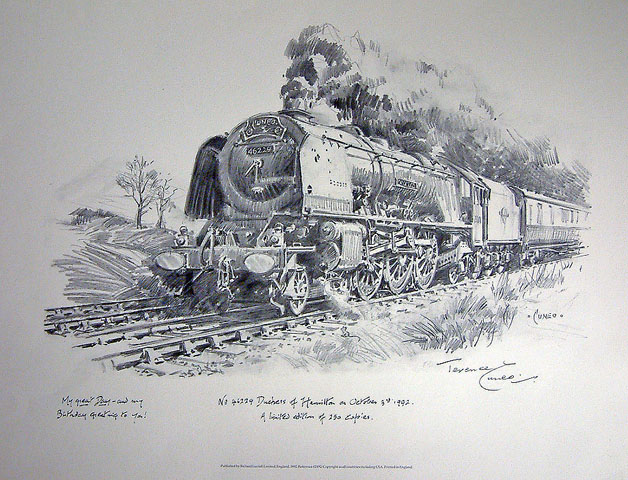 No 46229 Duchess of Hamilton on Oct 3rd 1992 (print)