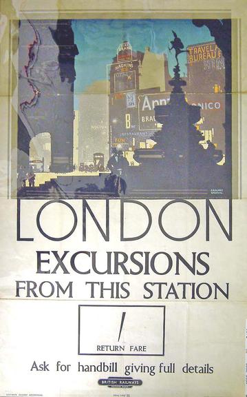 London Excursions from this station (poster)