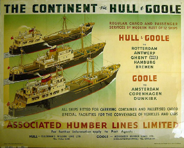 The Continent via Hull and Goole (poster)