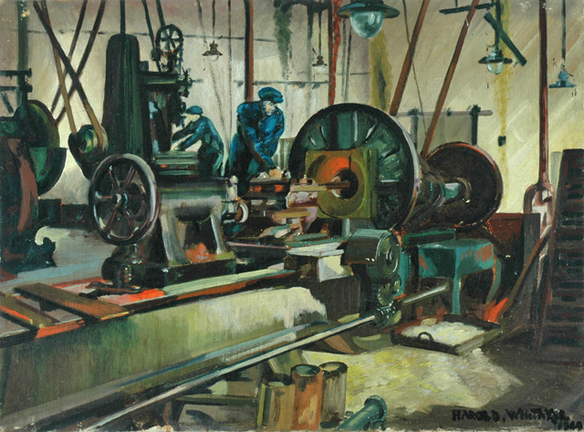 Dairycoates Engine Shed, Hull (painting; oil painting)