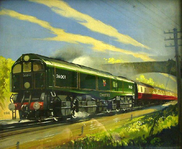 Leader Class Locomotive (painting; oil painting)