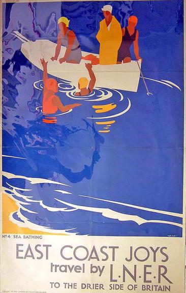 East Coast Joys - No. 4, Sea Bathing (poster)