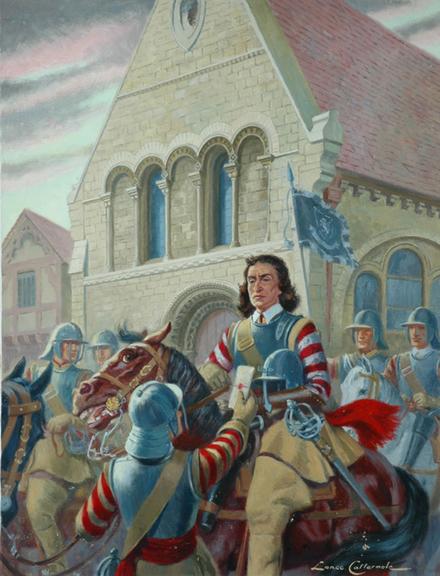 huntingdon, oliver cromwell (1599 - 1658) (painting; poster artwork)