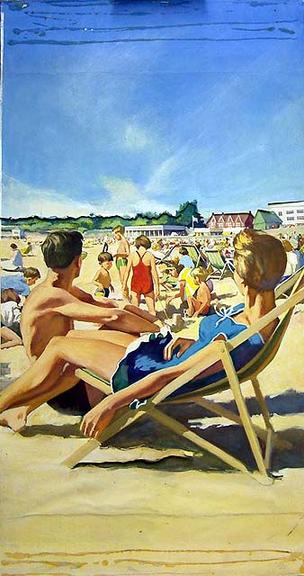 Barry by the Sea, The Children's Paradise (painting; watercolour; poster artwork)