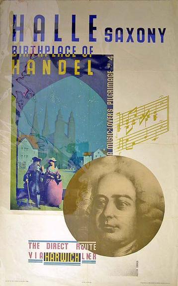 Halle, Saxony, Birthplace of Handel (poster)