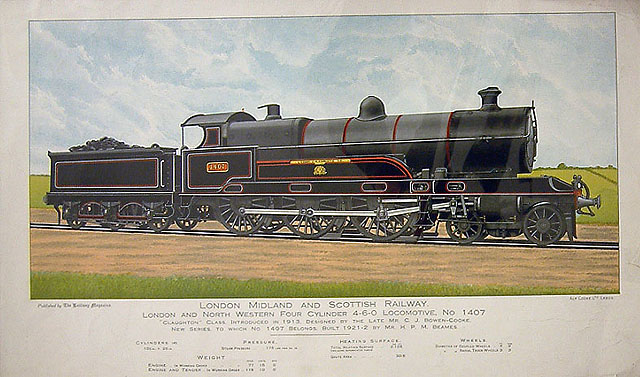 London & North Western Four Cylinder 4-6-0 Locomotive No 1407, "Lance-Corporal J. A. Christie, V.C."