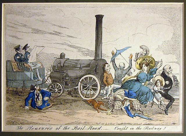 The Pleasures of the Railroad (print; engraving)