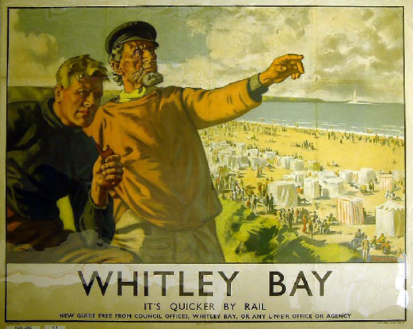 It's Quicker by Rail - Whitley Bay (poster)