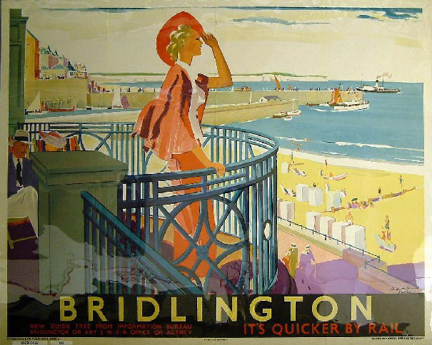 It's Quicker by Rail - Bridlington (poster)