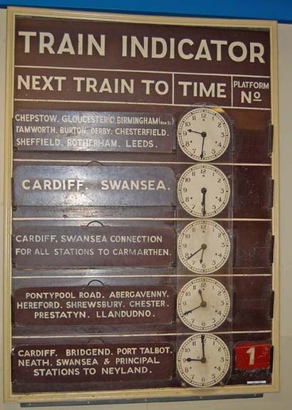 Train indicator board, Great Western Railway (Board)