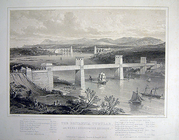 Lithograph, Chester & Holyhead Railway (print; lithograph)