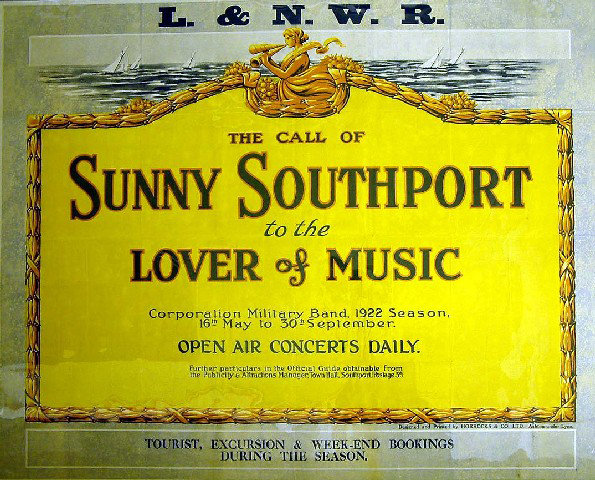 The call of sunny Southport to the lovers of music (poster)