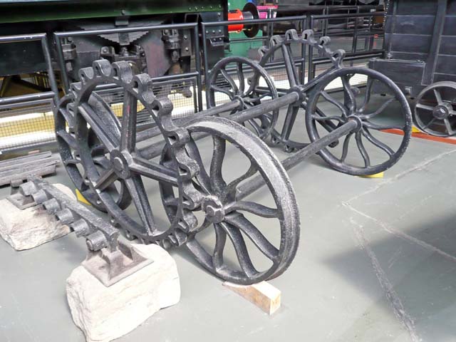 Set of wheels from Blenkinsop Railway locomotive (wheels)