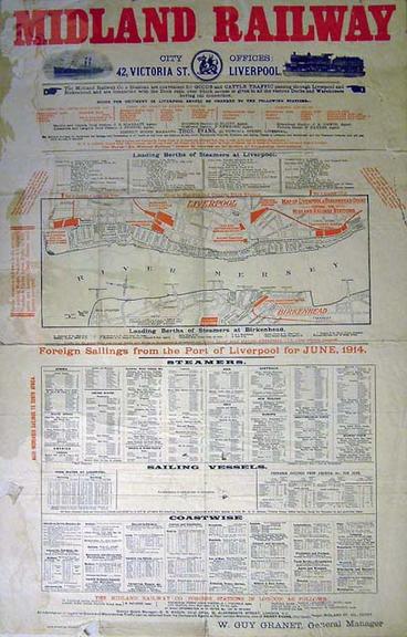 Goods and cattle traffic from Liverpool and Birkenhead