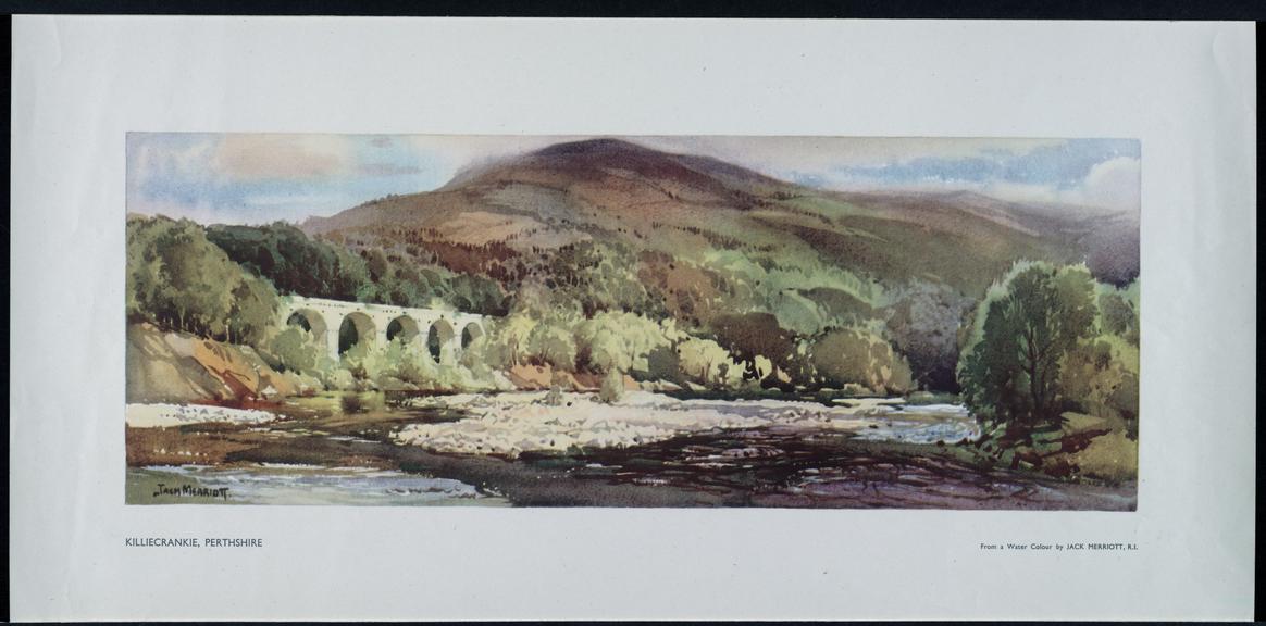 BR (SR) carriage print - Killiecrankie, Pertshire.