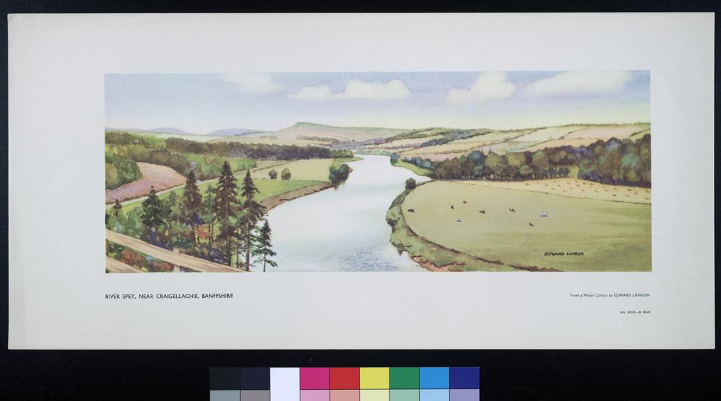 BR carriage print - River Spey, Near Craigellachie, Banffshire